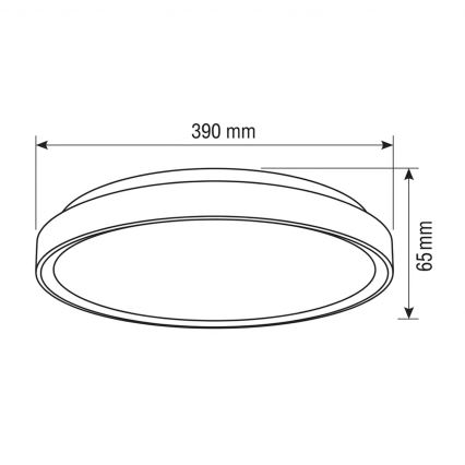 Brilagi - Candeeiro de teto LED dimerizável FANCIA LED/48W/230V 3000-6500K Ø 39 cm prateado + comando remoto