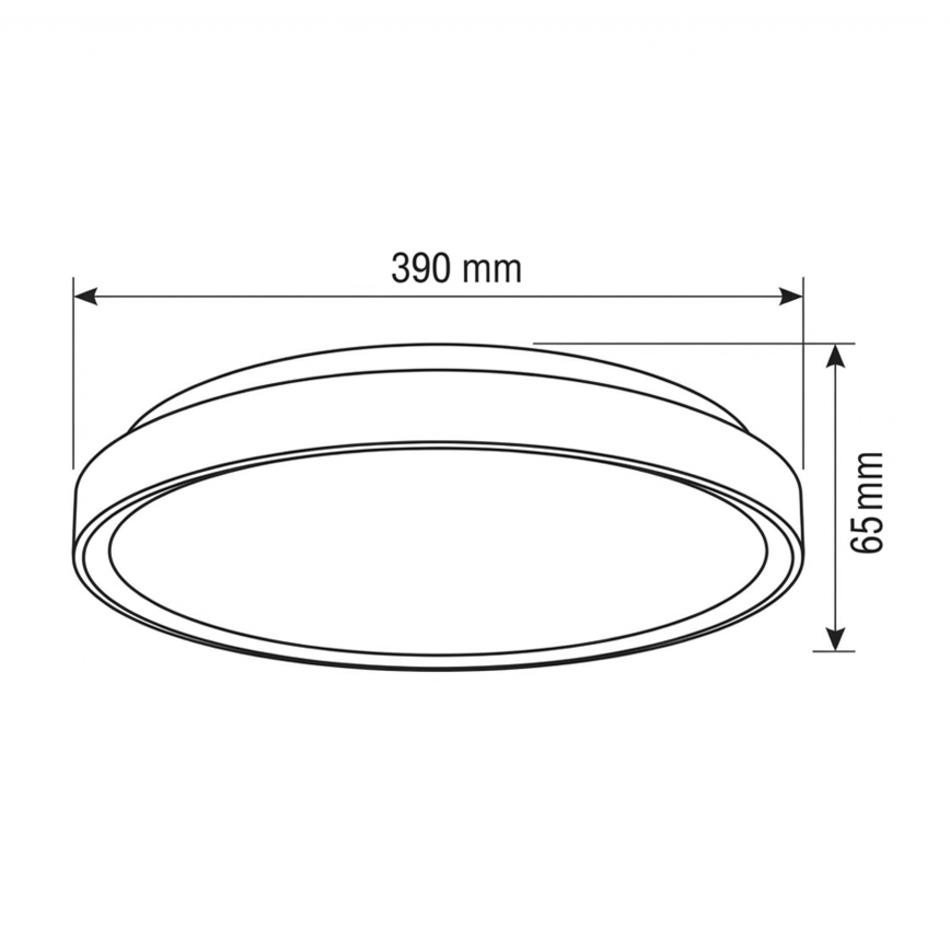 Brilagi - Candeeiro de teto LED dimerizável FANCIA LED/48W/230V 3000-6500K Ø 39 cm prateado + comando remoto