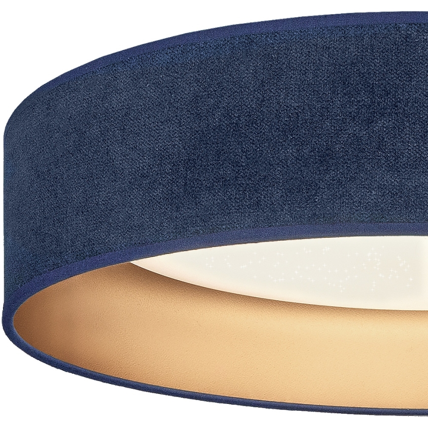 Brilagi - Luminária de tecto LED dimerizável VELVET SMARTIX STARS LED/36W/230V 3000-6000K Ø 55 cm azul/dourado Wi-Fi Tuya Beacon + comando remoto