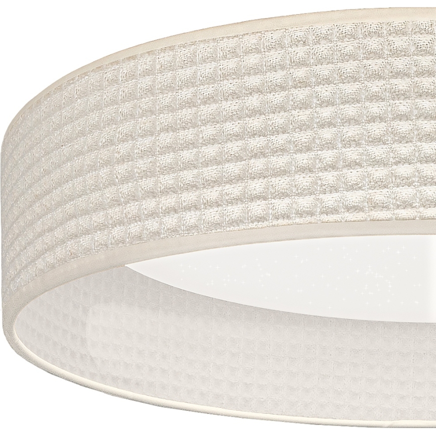 Brilagi - Candeeiro de tecto LED regulável VELVET SMARTIX STARS LED/24W/230V 3000-6000K Ø 45 cm cor creme Wi-Fi Tuya Beacon + comando remoto