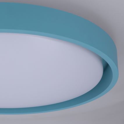 Brilagi - Candeeiro de teto com dimmer MATTEO LED/48W/230V 3000-6500K diâmetro 41 cm turquesa + comando remoto