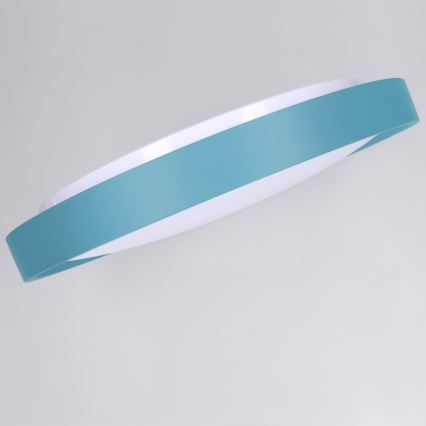Brilagi - Candeeiro de teto com dimmer MATTEO LED/48W/230V 3000-6500K diâmetro 41 cm turquesa + comando remoto