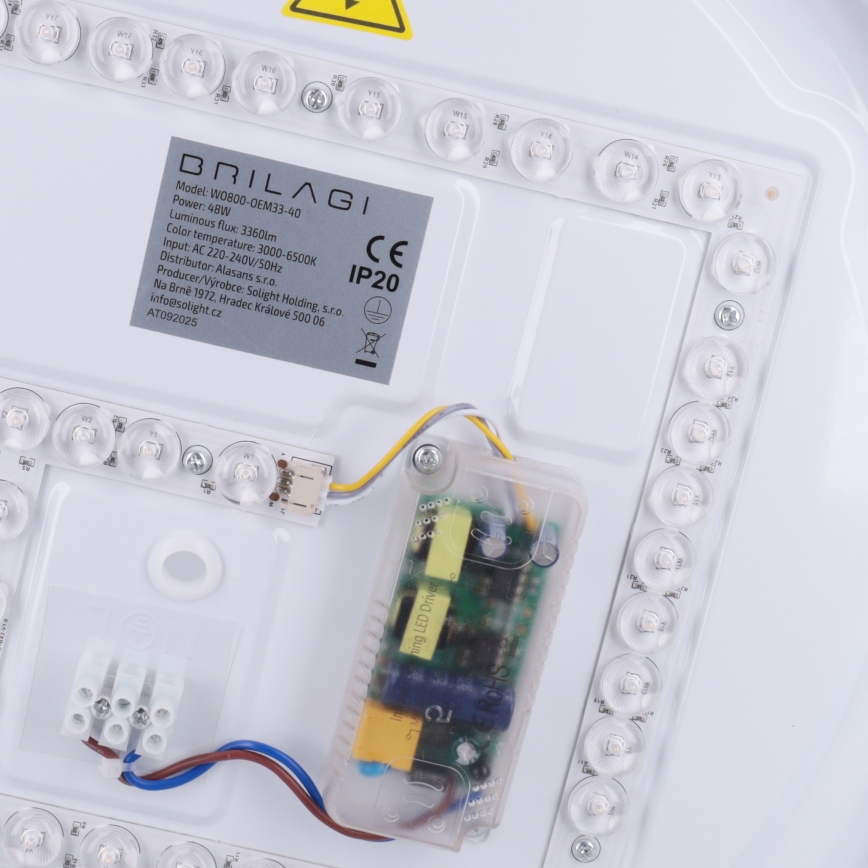 Brilagi - Candeeiro de teto com dimmer MATTEO LED/48W/230V 3000-6500K diâmetro 41 cm turquesa + comando remoto