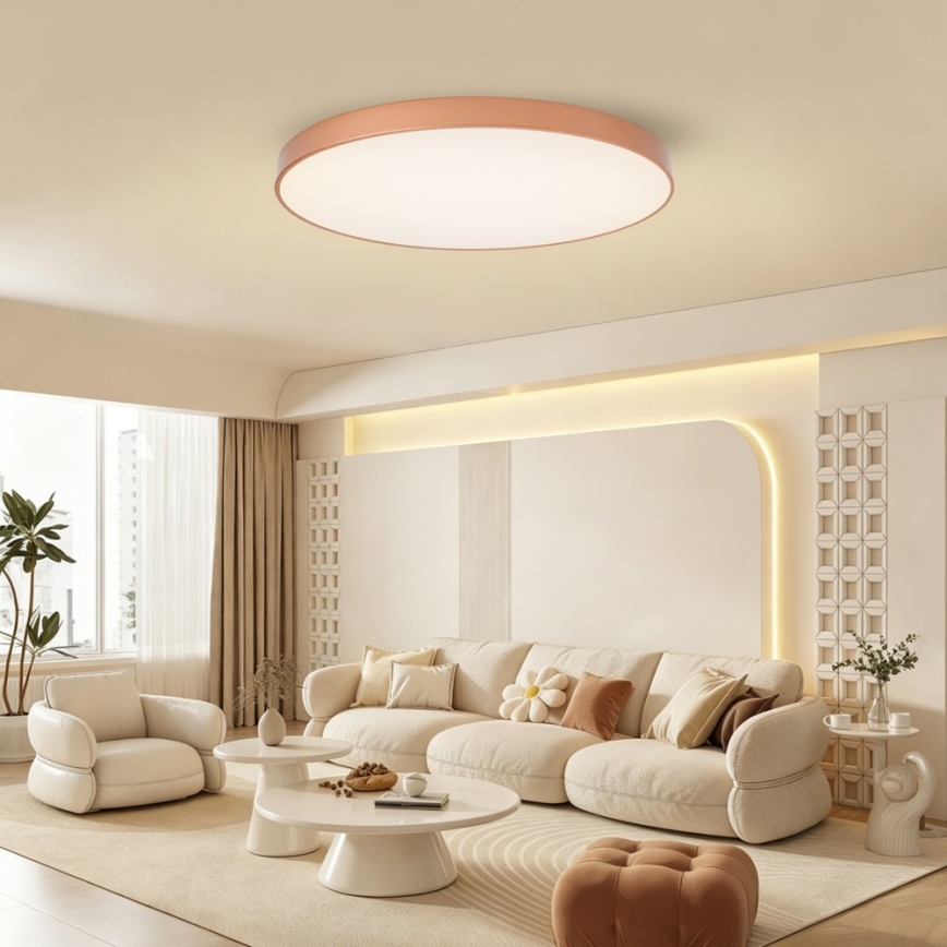 BRILAGI - Candeeiro de tecto LED dimerizável POOL SMART LED/128W/230V 100 cm 3000-6000K Wi-Fi Tuya bronze + controlo remoto