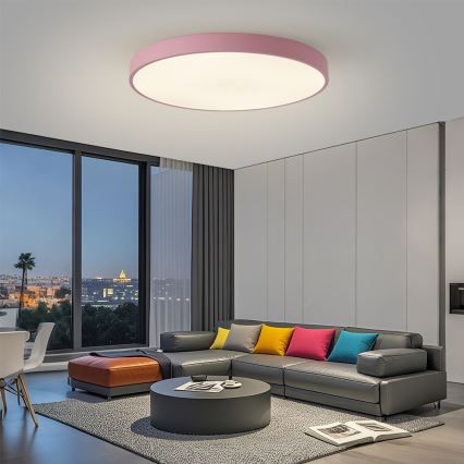 Brilagi - Luminária LED dimerizável POOL SMART LED/128W/230V Ø 100 cm 3000-6000K Wi-Fi Tuya + controlo remoto rosa