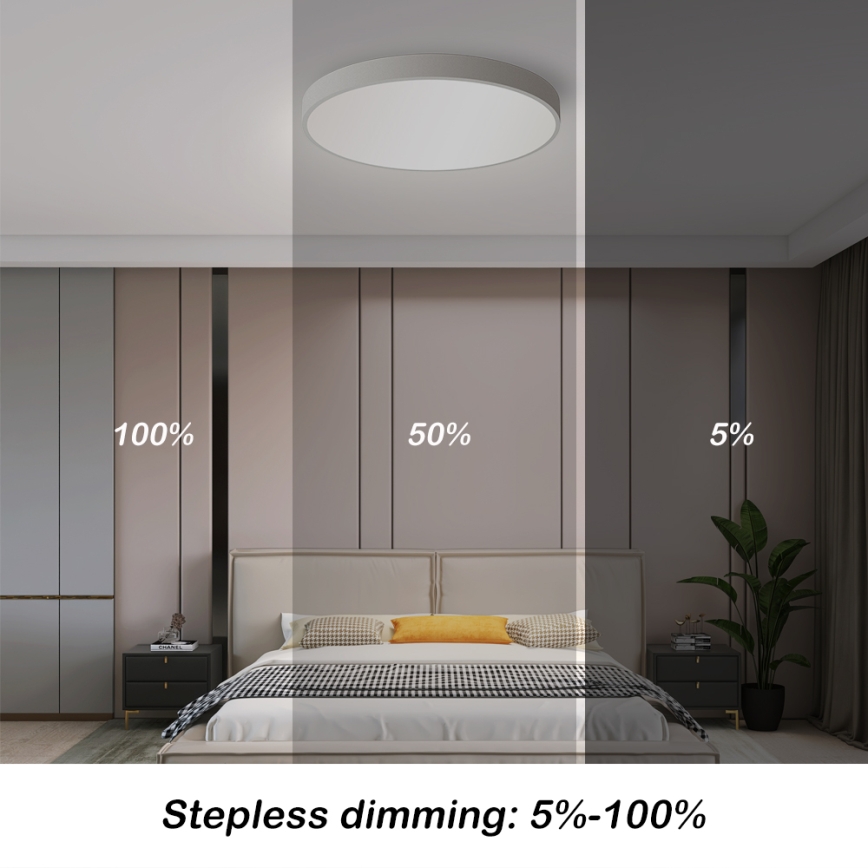 Brilagi - Luminária de teto LED dimerizável POOL SMART LED/48W/230V 40 cm 3000-6000K Wi-Fi Tuya + comando à distância branco