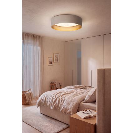 Brilagi - Plafon LED regulável VELVET SMARTIX STARS LED/36W/230V 3000-6000K diâmetro 55 cm creme/dourado Wi-Fi Tuya Beacon + comando remoto