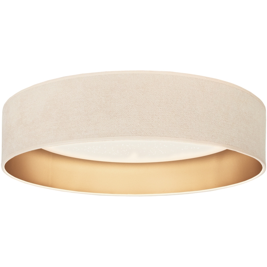 Brilagi - Plafon LED regulável VELVET SMARTIX STARS LED/36W/230V 3000-6000K diâmetro 55 cm creme/dourado Wi-Fi Tuya Beacon + comando remoto