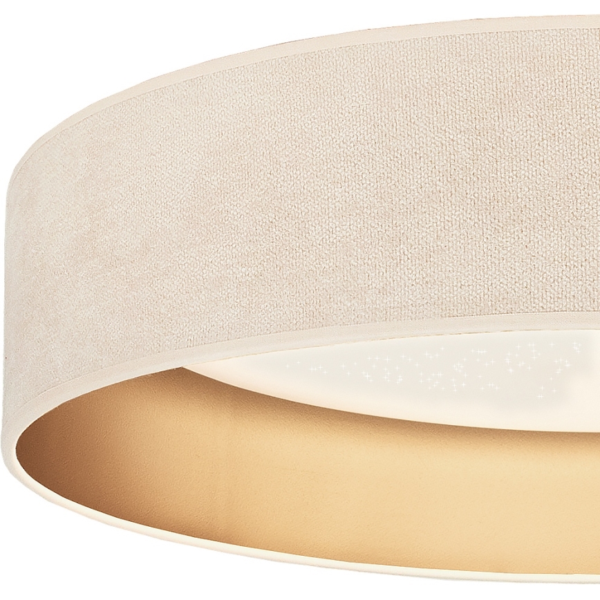 Brilagi - Plafon LED regulável VELVET SMARTIX STARS LED/36W/230V 3000-6000K diâmetro 55 cm creme/dourado Wi-Fi Tuya Beacon + comando remoto