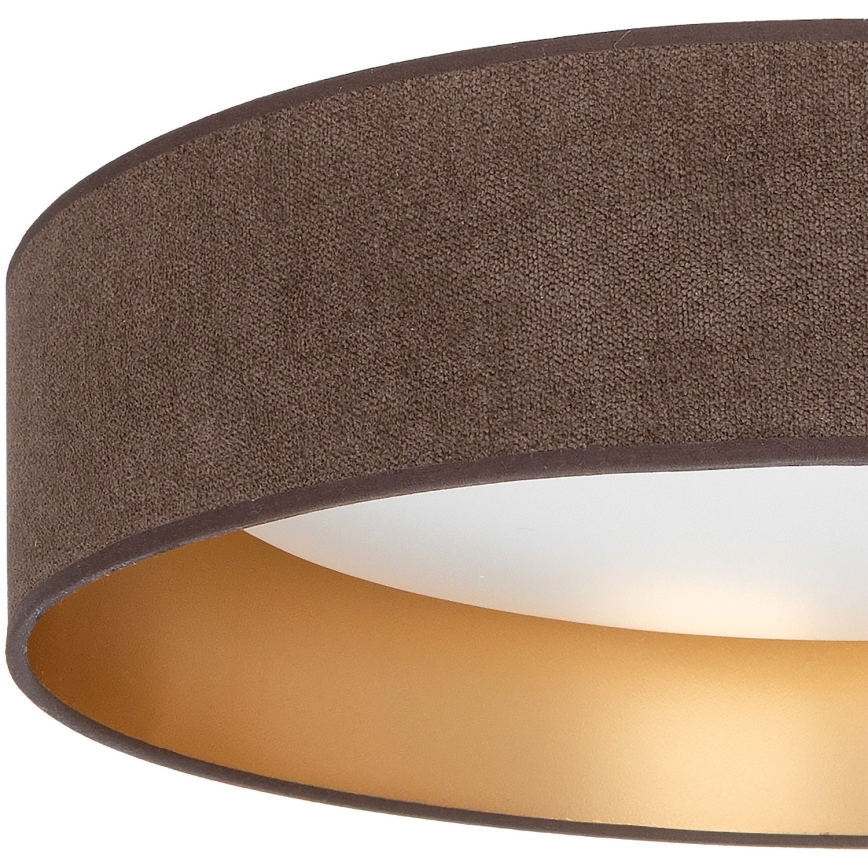 Brilagi - Candeeiro de tecto LED regulável VELVET SMARTIX LED/24 W/230 V 3000–6000 K Ø 45 cm castanho/dourado Wi‑Fi Tuya Beacon + controlo remoto