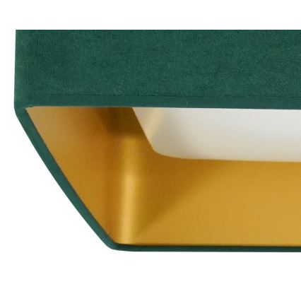 Brilagi - Plafon LED dimerizável VELVET SQUARE SMART LED/36W/230V 60x60 cm 2700-6500K Wi-Fi Tuya + controlo remoto verde