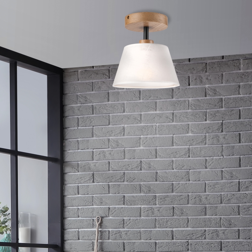 Brilagi - LED  Candeeiro integrado ANTHONY 1xE14/60W/230V carvalho/branco