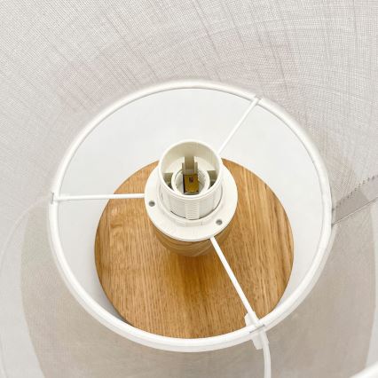 Brilagi - LED  Candeeiro integrado ANTHONY 1xE14/60W/230V carvalho/branco