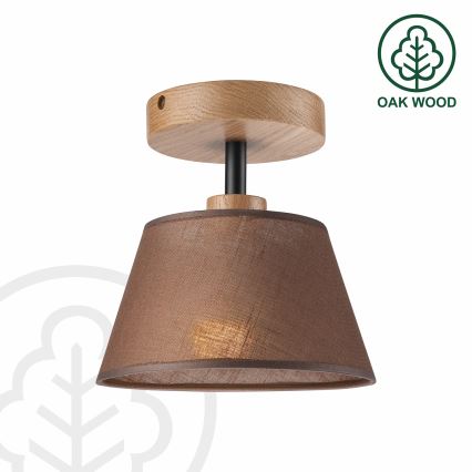 Brilagi - LED  Candeeiro integrado ANTHONY 1xE14/60W/230V carvalho/castanho