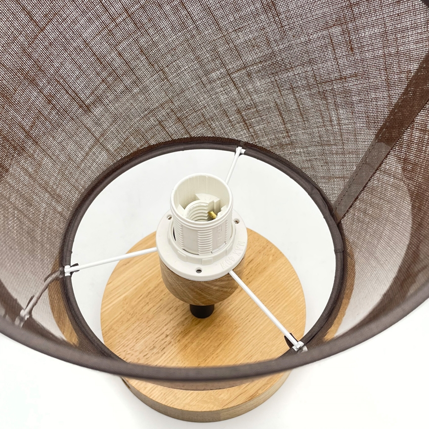 Brilagi - LED  Candeeiro integrado ANTHONY 1xE14/60W/230V carvalho/castanho