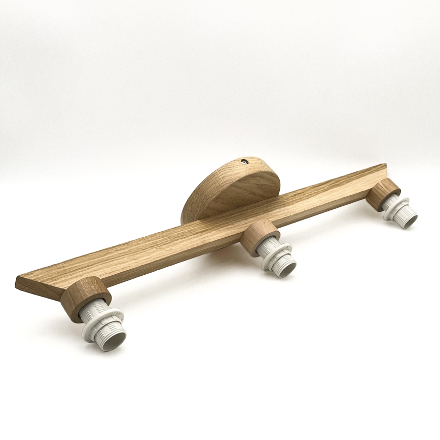 Brilagi - LED  Candeeiro integrado ANTHONY 3xE14/40W/230V carvalho/bege