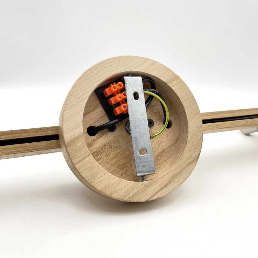 Brilagi - LED  Candeeiro integrado ANTHONY 3xE14/40W/230V carvalho/bege