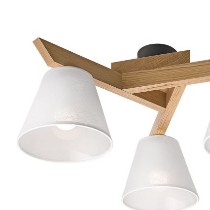 Brilagi - LED  Candeeiro integrado ANTHONY 3xE14/40W/230V carvalho/branco