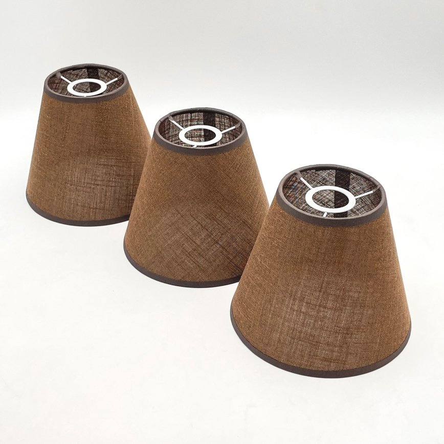 Brilagi - LED  Candeeiro integrado ANTHONY 3xE14/40W/230V carvalho/castanho