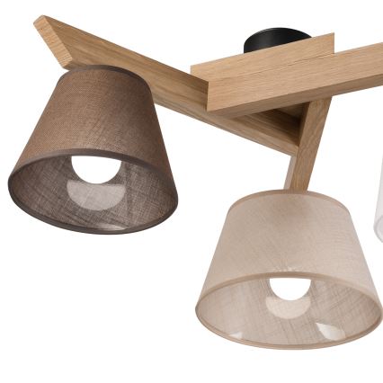 Brilagi - LED  Candeeiro integrado ANTHONY 3xE14/40W/230V carvalho