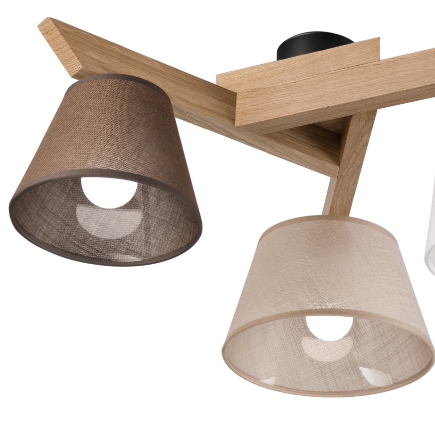 Brilagi - LED  Candeeiro integrado ANTHONY 3xE14/40W/230V carvalho