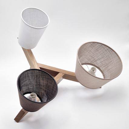 Brilagi - LED  Candeeiro integrado ANTHONY 3xE14/40W/230V carvalho