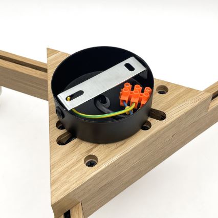 Brilagi - LED  Candeeiro integrado ANTHONY 3xE14/40W/230V carvalho