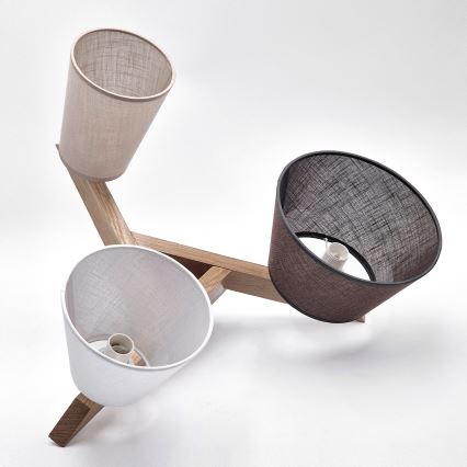 Brilagi - LED  Candeeiro integrado ANTHONY 3xE14/40W/230V carvalho