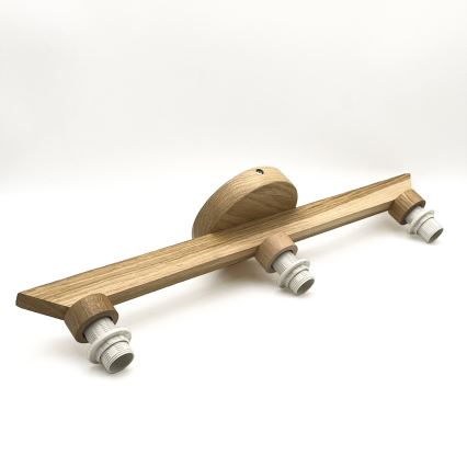 Brilagi - LED  Candeeiro integrado ANTHONY 3xE14/40W/230V carvalho/preto