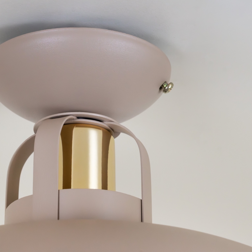 Brilagi - LED Candeeiro integrado FLAMENGO 1xE27/60W/230V bege