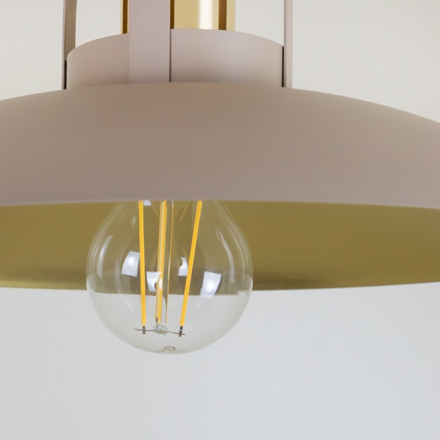 Brilagi - LED Candeeiro integrado FLAMENGO 1xE27/60W/230V bege