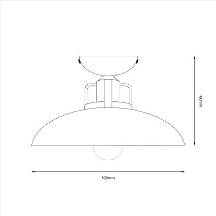 Brilagi - LED Candeeiro integrado FLAMENGO 1xE27/60W/230V bege