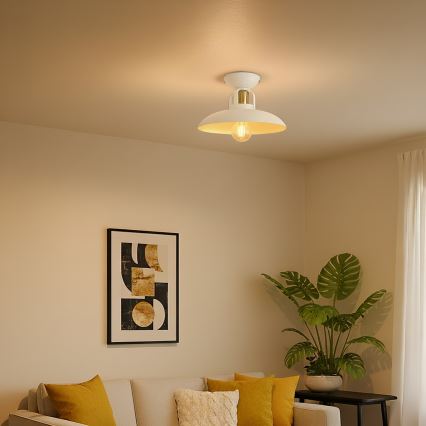 Brilagi - LED Candeeiro integrado FLAMENGO 1xE27/60W/230V branco