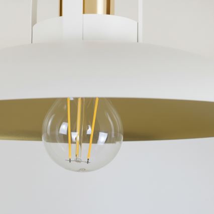 Brilagi - LED Candeeiro integrado FLAMENGO 1xE27/60W/230V branco