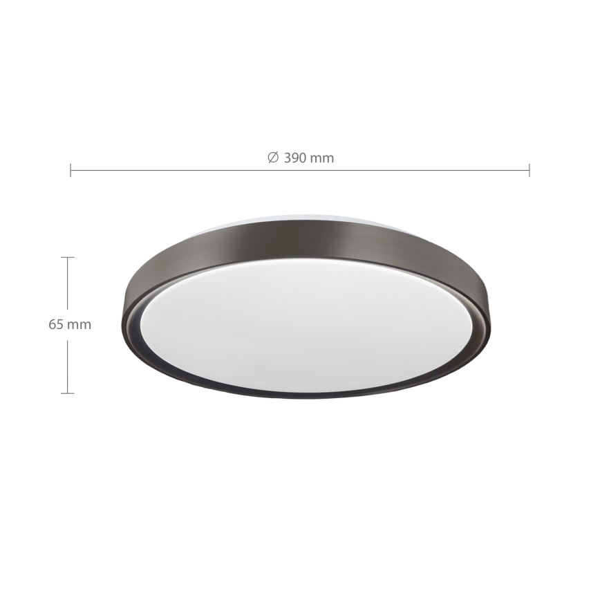 Brilagi - Candeeiro de teto LED dimável FANCIA LED/48W/230V 3000-6500K diâmetro 39 cm antracite + controlo remoto