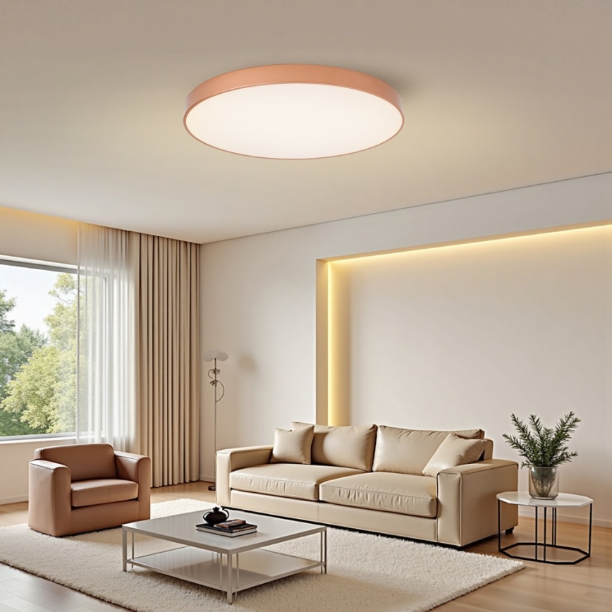 BRILAGI - Candeeiro de teto LED regulável POOL SMART LED/100W/230V 3000-6000K Ø 80 cm Wi-Fi Tuya acabamento em cobre + controlo remoto