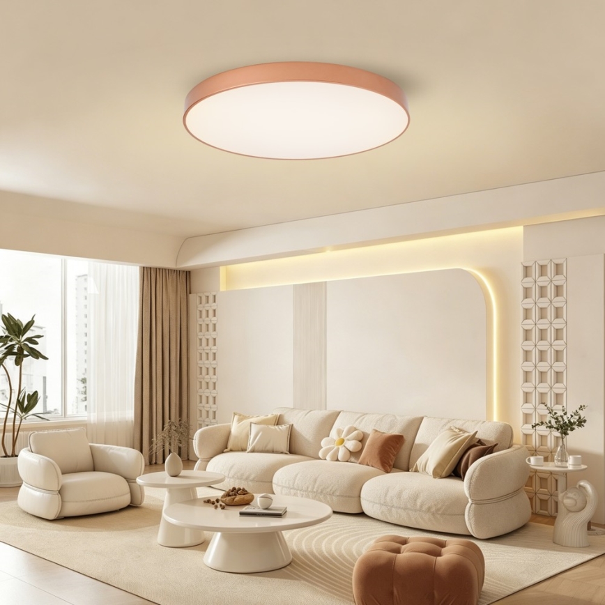 BRILAGI - Candeeiro de teto LED regulável POOL SMART LED/100W/230V 3000-6000K Ø 80 cm Wi-Fi Tuya acabamento em cobre + controlo remoto