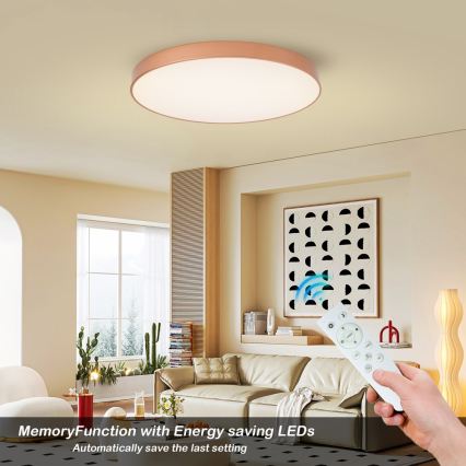 BRILAGI - Candeeiro de teto LED regulável POOL SMART LED/100W/230V 3000-6000K Ø 80 cm Wi-Fi Tuya acabamento em cobre + controlo remoto