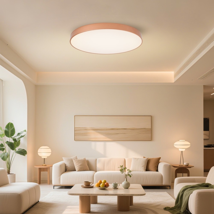 BRILAGI - Candeeiro de teto LED regulável POOL SMART LED/100W/230V 3000-6000K Ø 80 cm Wi-Fi Tuya acabamento em cobre + controlo remoto