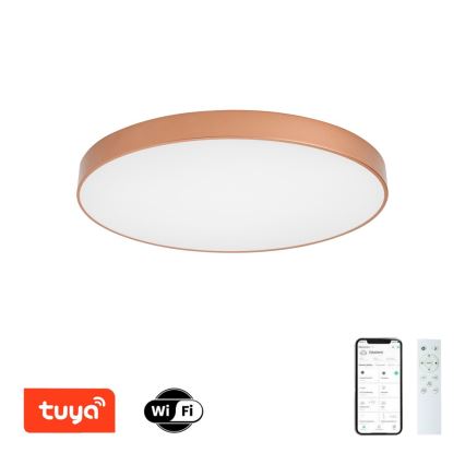 BRILAGI - Candeeiro de teto LED regulável POOL SMART LED/100W/230V 3000-6000K Ø 80 cm Wi-Fi Tuya acabamento em cobre + controlo remoto