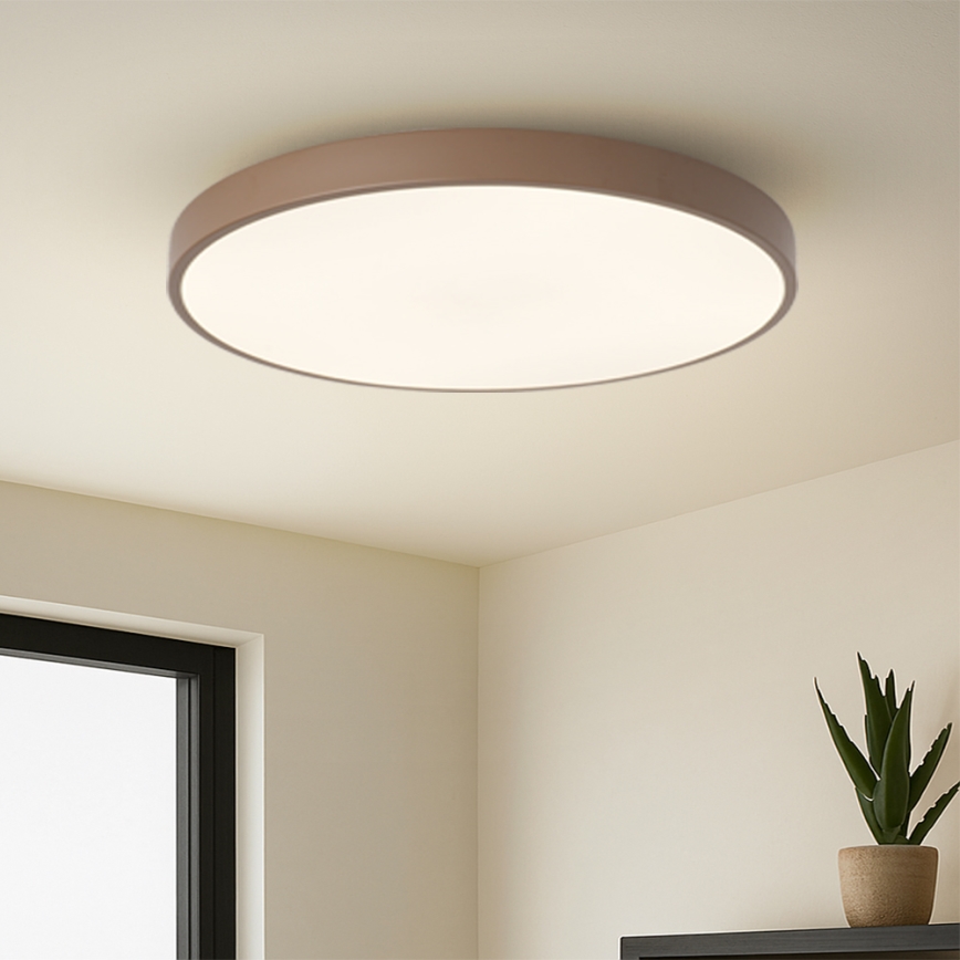 Brilagi - Luminária LED dimerizável POOL SMART LED/100W/230V diâmetro 80 cm 3000-6000K Wi-Fi Tuya + controlo remoto castanho