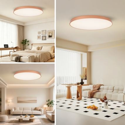 BRILAGI - Luminária de teto LED dimerizável POOL SMART LED/180W/230V 3000-6000K 120 cm bronze Wi-Fi Tuya + controlo remoto
