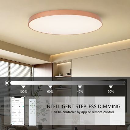 BRILAGI - Luminária de teto LED dimerizável POOL SMART LED/180W/230V 3000-6000K 120 cm bronze Wi-Fi Tuya + controlo remoto