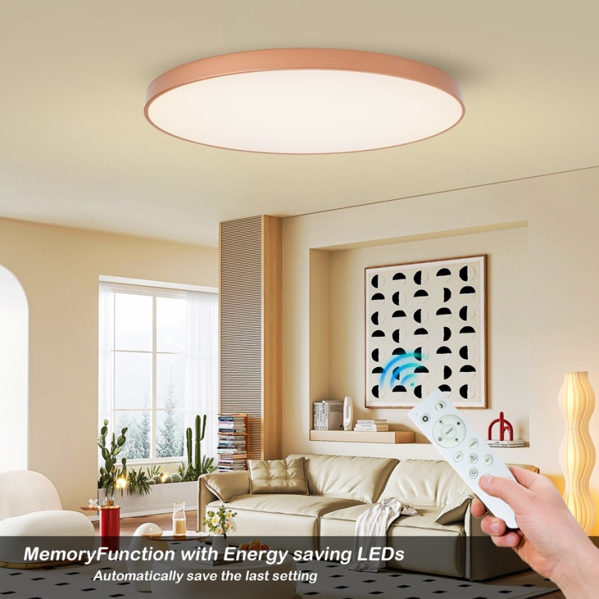 BRILAGI - Luminária de teto LED dimerizável POOL SMART LED/180W/230V 3000-6000K 120 cm bronze Wi-Fi Tuya + controlo remoto