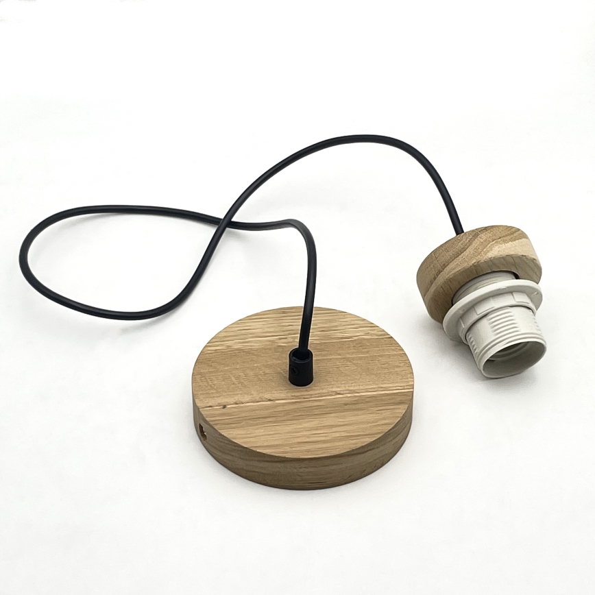 Brilagi - LED Candeeiro suspenso ANTHONY 1xE27/60W/230V carvalho/bege