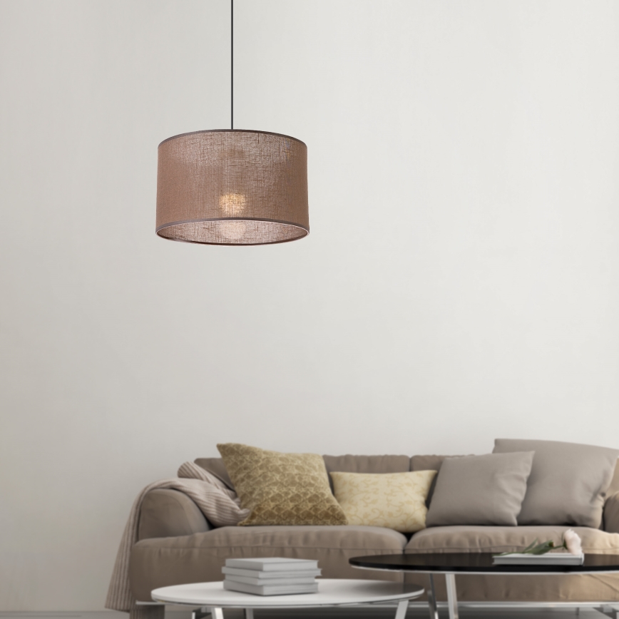 Brilagi - LED Candeeiro suspenso ANTHONY 1xE27/60W/230V carvalho/castanho