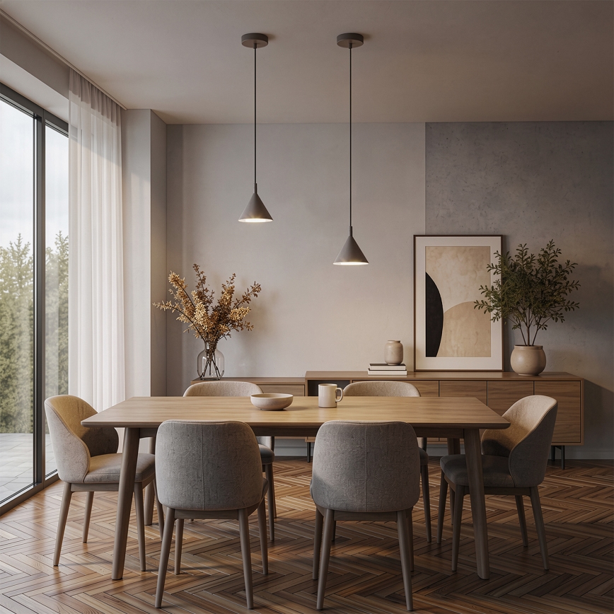 BRILAGI - LED Candeeiro suspenso com cabo CONE SINGLE 1xGX53/15W/230V bege