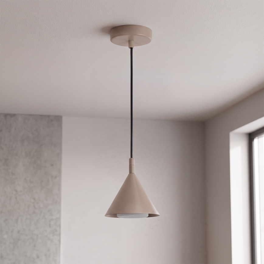 BRILAGI - LED Candeeiro suspenso com cabo CONE SINGLE 1xGX53/15W/230V bege