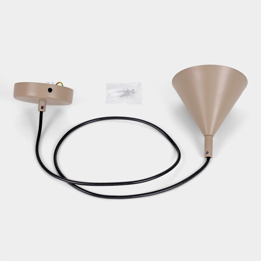 BRILAGI - LED Candeeiro suspenso com cabo CONE SINGLE 1xGX53/15W/230V bege