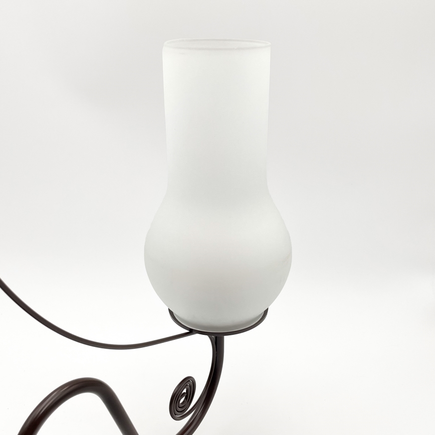 Brilagi - LED Candeeiro suspenso COTTAGE 3xE14/40W/230V castanho/branco